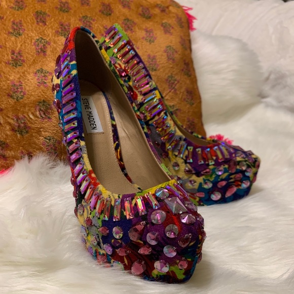 Steve Madden Ditzy Sparkling Dress High Heel Pump - Picture 6 of 12